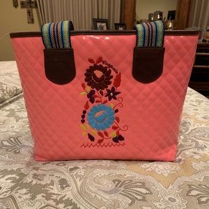 Pink Consuela Classic zipper tote-small